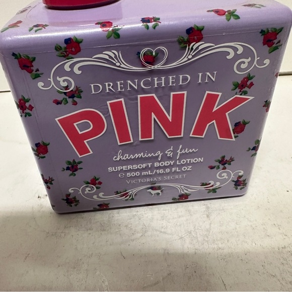 Victoria's Secret Drenched In Pink Charming & Fun SuperSoft Body Lotion 16.9 OZ - Picture 2 of 3